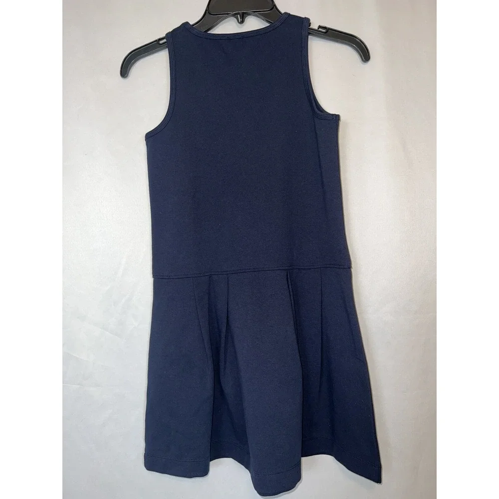 J.Crew Crewcuts Girls Sleeveless Ponte Uniform Dress Navy Size 10